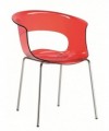POLTRONA MISS B SET DA 4 ANTISHOCK POLICARBONATO MADE IN ITALY SCAB DESIGN