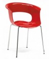 POLTRONA MISS B SET DA 4 ANTISHOCK POLICARBONATO MADE IN ITALY SCAB DESIGN