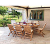 Set Tavolo Vulcano + 2 Sedie pieghevole Salina MOIA in teak