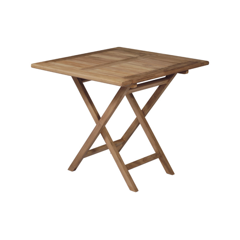 Set Tavolo Vulcano + 2 Sedie pieghevole Salina MOIA in teak