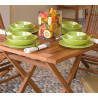 Set Tavolo Vulcano + 2 Sedie pieghevole Salina MOIA in teak