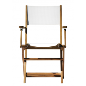 Set Tavolo Castiglione + 4 Sedie Pietrasanta In Acacia Pieghevole Senza Braccioli Moia