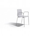 SEDIA ALICE - SET DA 2 - CON BRACCIOLI TECNOPOLIMERO e acciaio made in Italy SCAB DESIGN