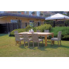 Set Tavolo Giacarta + 6 Sedie Lisbona in Grey Kubu Moia
