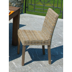 Zoom Set Tavolo Giacarta + 6 Sedie Lisbona in Grey Kubu Moia
