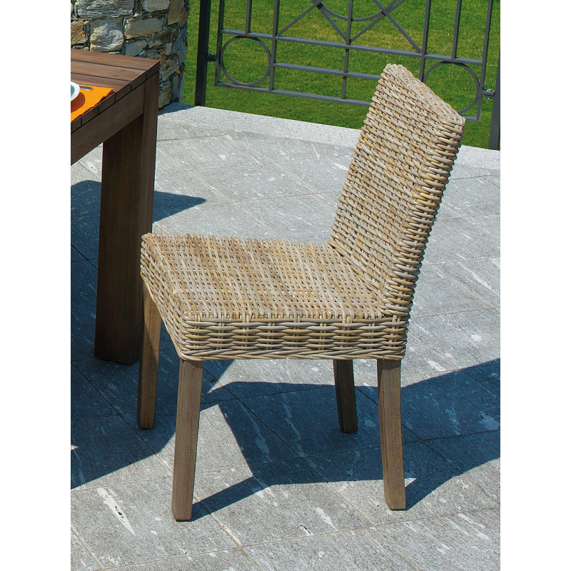 Set Tavolo Giacarta + 6 Sedie Lisbona in Grey Kubu Moia