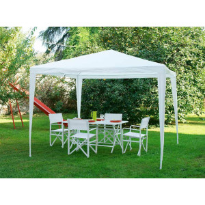 Zoom Gazebo Promo MOIA quadrato 3x3m in tessuto plastificato con struttura in ferro