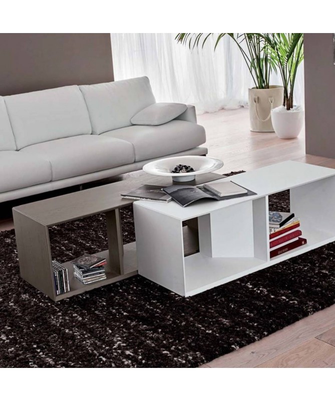 Tavolino con libreria L-ego Made in Italy
