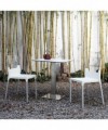 Sedia bicolore in tecnopolimero Diva Made in Italy - set da 4