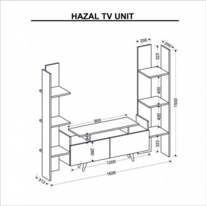 Mobile Porta TV Hazal