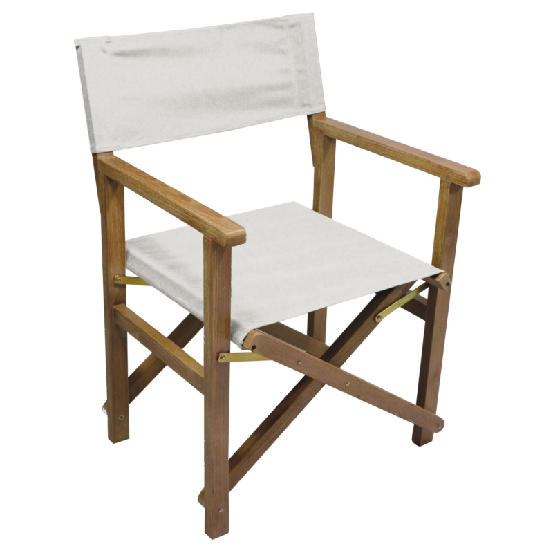 Set Tavolo Sumatra + 6 Sedie Regista Capri - Robinia - Canvas 360Gr Ecru' Moia