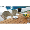 Set Tavolo Sumatra + 6 Sedie Lisbona in Grey Kubu Moia