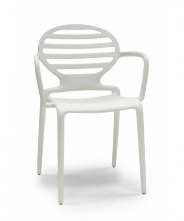 Sedia con braccioli set da 4 in tecnopolimero rinforzato Cokka Made in Italy SCAB DESIGN