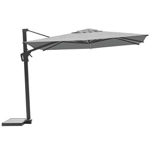 Ombrellone Firenze 3x3 palo laterale antracite Made in Italy Moia