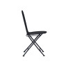 Set Tavolo Ameno + 4 Sedie Orta - Ferro Antracite - Pieg. Moia