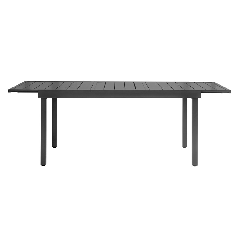 Set Tavolo allungabile + 6 Sedie Orta - Ferro Antracite - Pieg. Moia