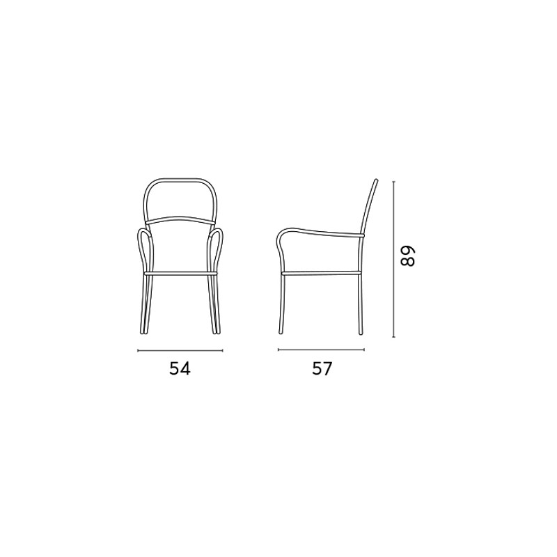 Set Tavolo allungabile + 6 Sedie Intra MOIA grigio antracite