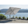 Ombrellone Firenze 3x3 palo laterale bianco Made in Italy Moia