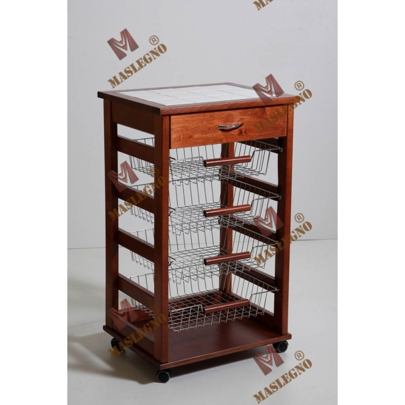 Carrello portafrutta Vesuvio con cassetto