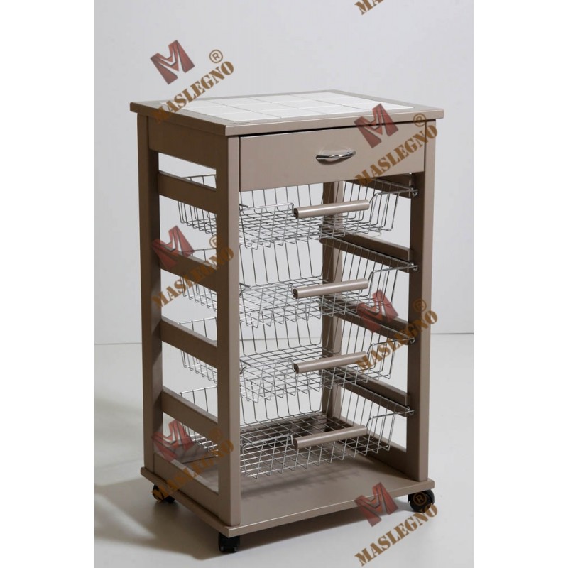 Carrello portafrutta Vesuvio con cassetto