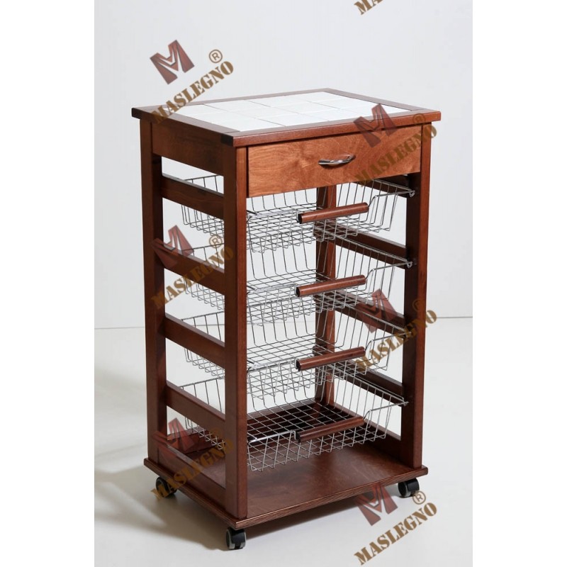 Carrello portafrutta Vesuvio con cassetto