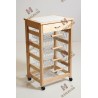 Carrello portafrutta Vesuvio con cassetto senza base