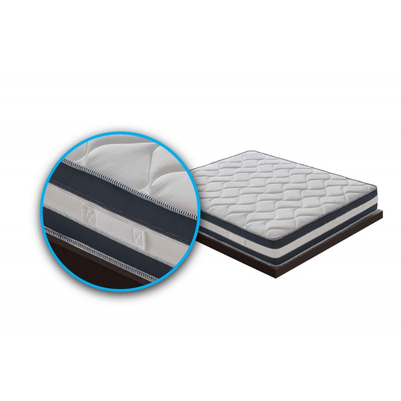 Materasso “Erik” non sfoderabile in memory foam e gel rinfrescante