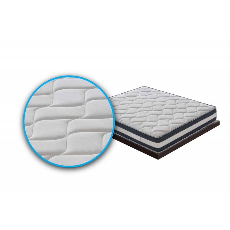 Materasso “Erik” non sfoderabile in memory foam e gel rinfrescante