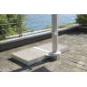 Ombrellone Firenze 3x3 palo laterale bianco Made in Italy Moia