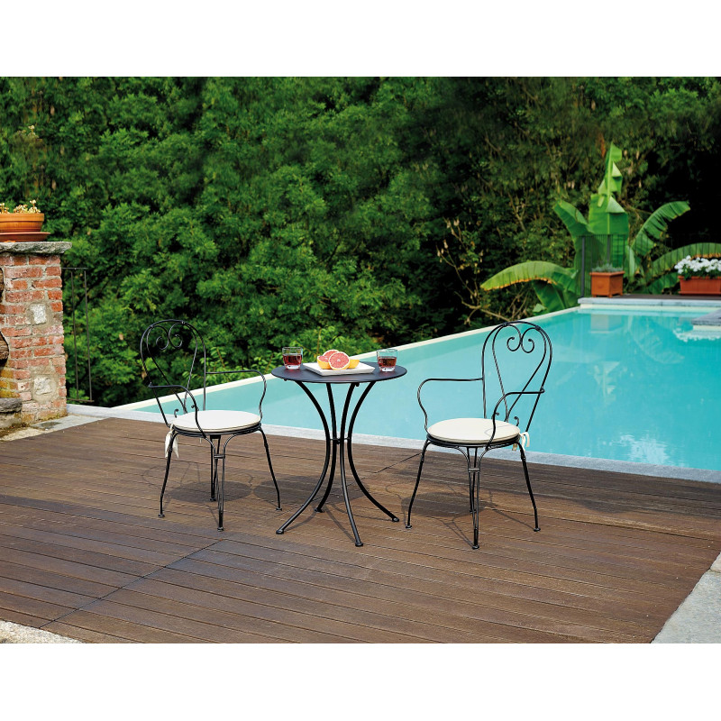 Set Tavolo Mosaico + 4 Sedie Stresa MOIA con braccioli