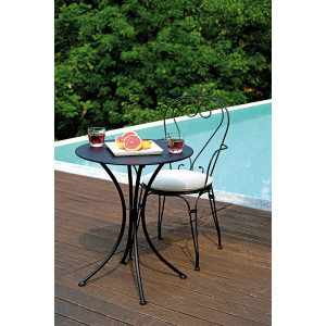 Zoom Set Tavolo Mosaico + 4 Sedie Stresa MOIA con braccioli