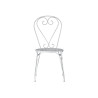 Set Tavolo Sirmione + 2 Sedie Sirmione MOIA impilabili in ferro avorio