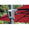 Ombrellone Firenze 3x4 palo laterale antracite Made in Italy Moia