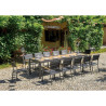 Set Tavolo Fuerteventura + 6 Sedie Tenerife MOIA grigio antracite