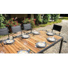 Set Tavolo Fuerteventura + 6 Sedie Tenerife MOIA grigio antracite