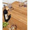 Set Tavolo Fuerteventura + 6 Sedie Milano Contract Senza Braccioli In Alluminio Grigio E Corda Grigia Moia
