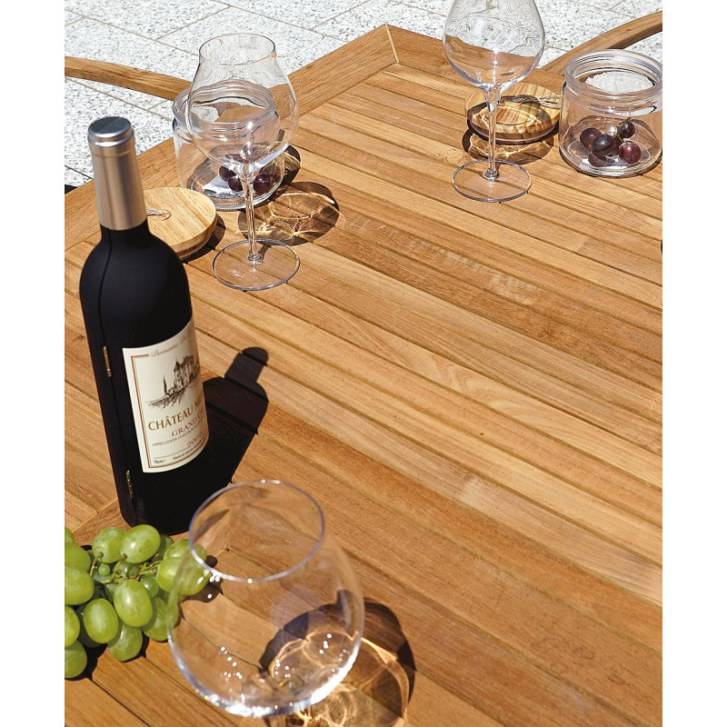 Set Tavolo Fuerteventura + 6 Sedie Milano Contract Senza Braccioli In Alluminio Grigio E Corda Paglia Moia