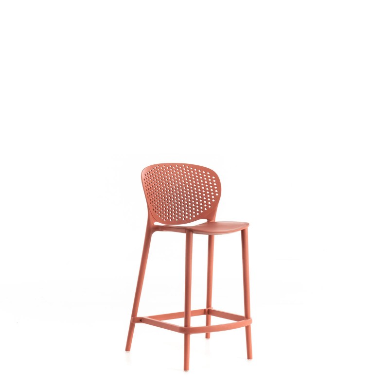 Spot – set da due sedie in poliprene arancione -STONES