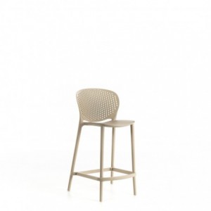Spot – set da due sedie in poliprene beige -STONES