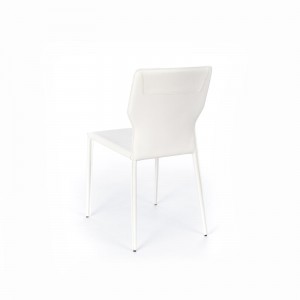 Kim - set da due sedie in similcuoio colore bianco -Stones