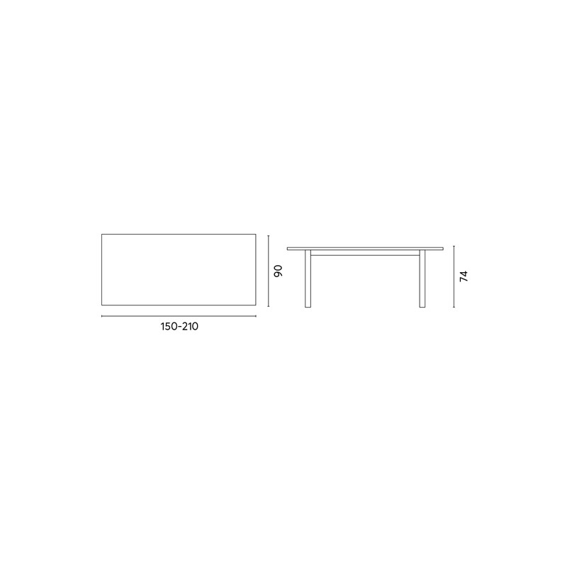 Set Tavolo Fuerteventura + 6 Sedie Contract bianco con corda sintetica color paglia Moia