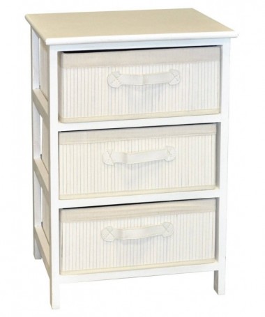 CASSETTIERA PERLA 3CAS BAM 42x32x63