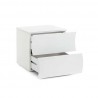 Comodino ONDA Made in Italy - bianco laccato lucido