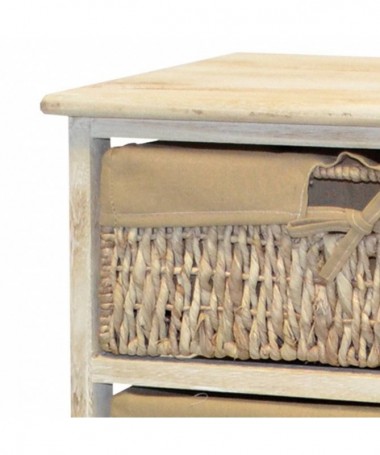 Zoom Cassettiera Angela in legno verniciato con 5 cassetti