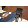 Set Tavolo + 4 Sedie Regista Alluminio Antracite Moia