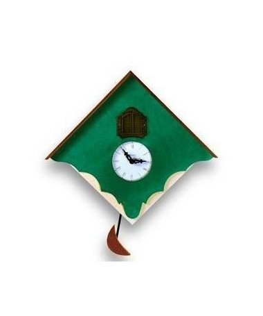 Orologio con cucù Chalet con cassa panna e frontale Made in Italy