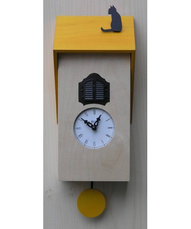 Orologio con cucù vicenza con cassa in betulla e tetto Made in Italy