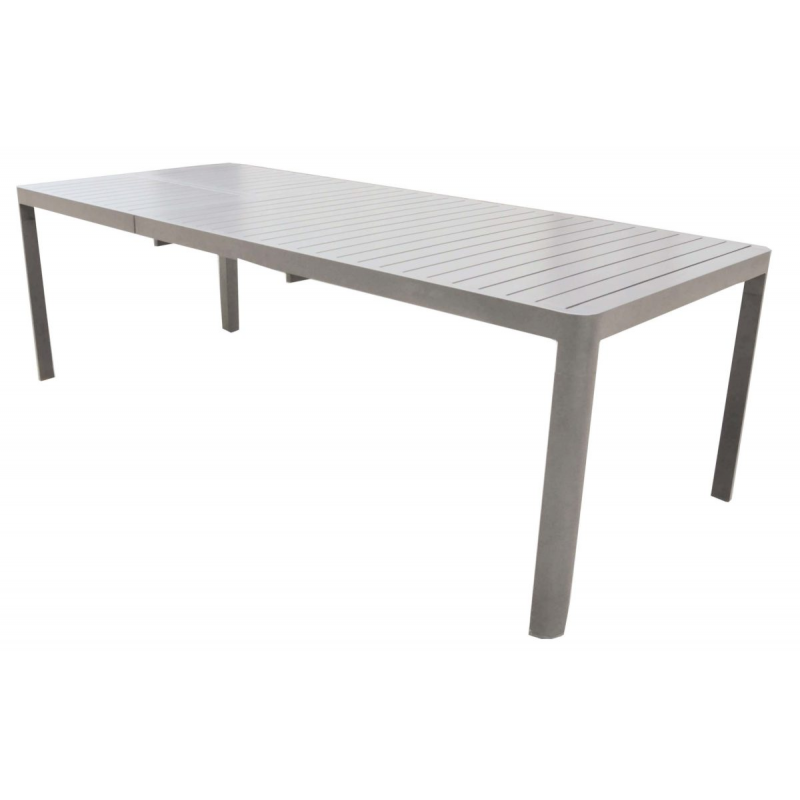 Tavolo allungabile MOIA Portoferraio in alluminio tortora 160/240 x 100 cm