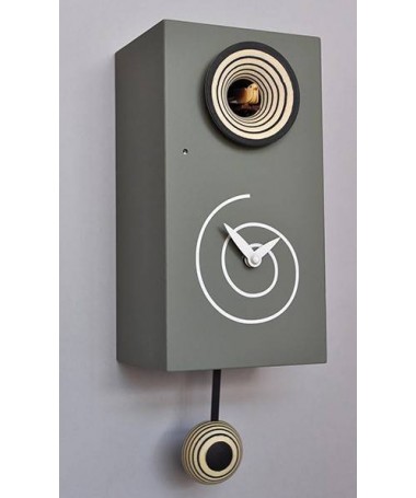 Zoom Orologio con cucù Spirale cassa in mdf laccato Made in Italy