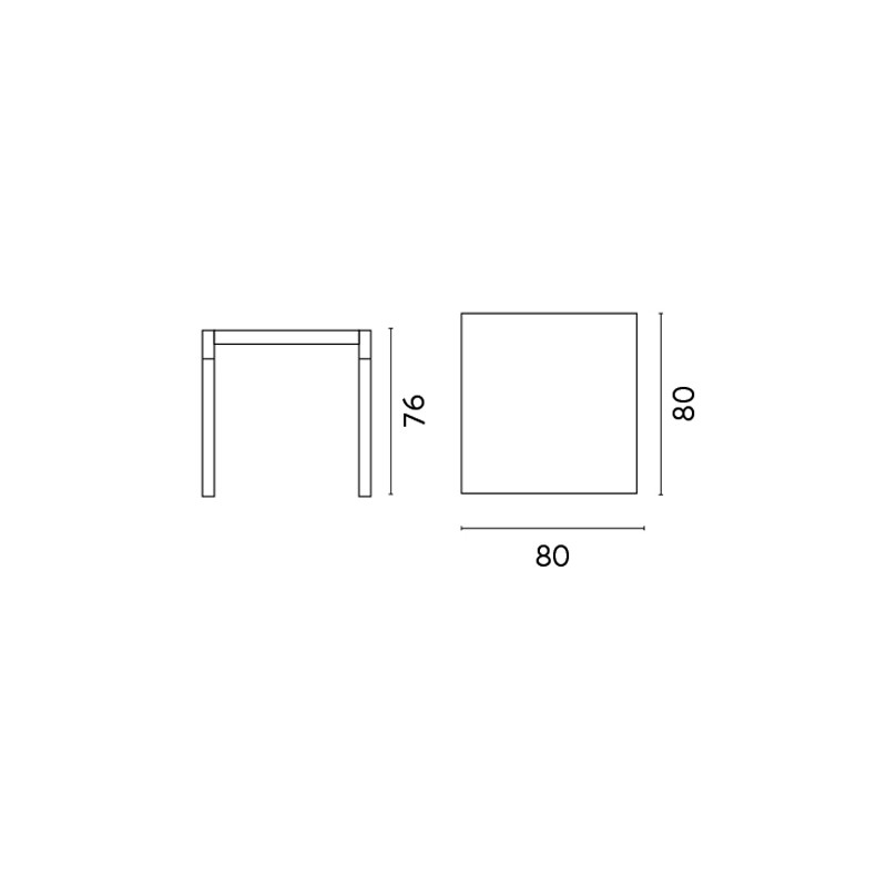 Set Tavolo San Vincenzo + 4 Sedie Amalfi MOIA in alluminio e textilene nero